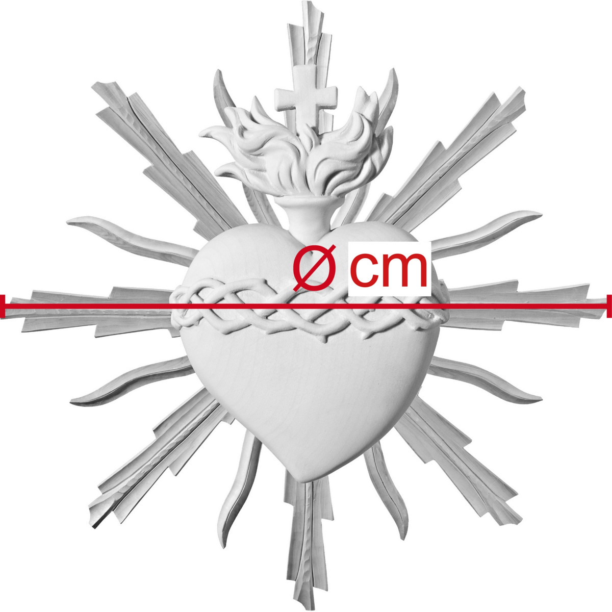 Sacrado Corazón de Jesús con aureola
